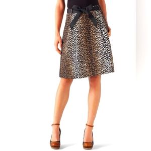 WHBM Leopard Print Skirt Size 00 (will fit a 0 or 2 also). EUC!